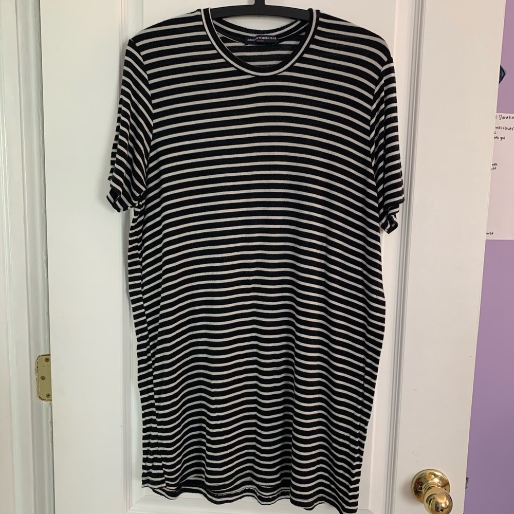 brandy melville stripe t-shirt dress